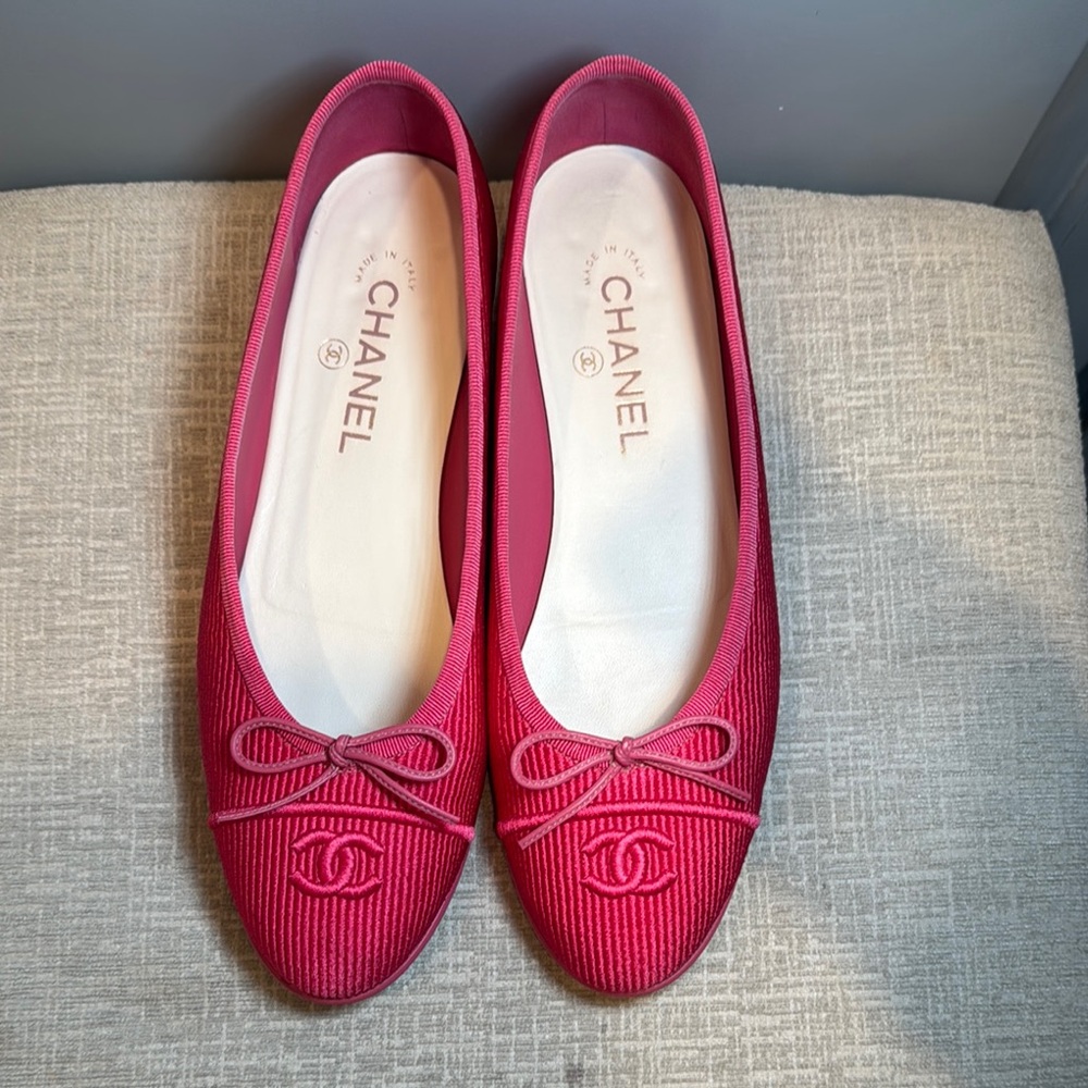 Chanel Ballerina Pink Fabric 39.5